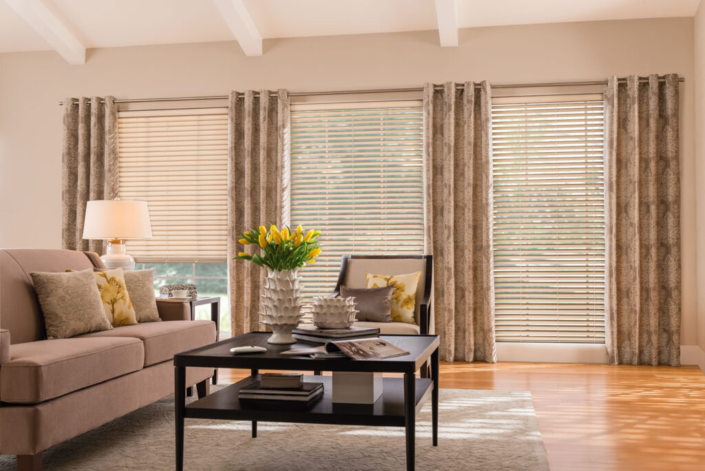 Curtain Blinds can block out prying eyes and add a feeling of Security