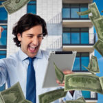 A man celebrating after making money blogging
