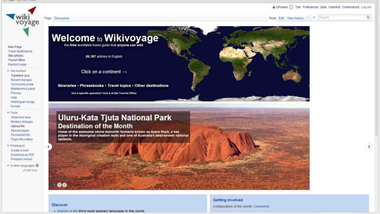 Tourism websites